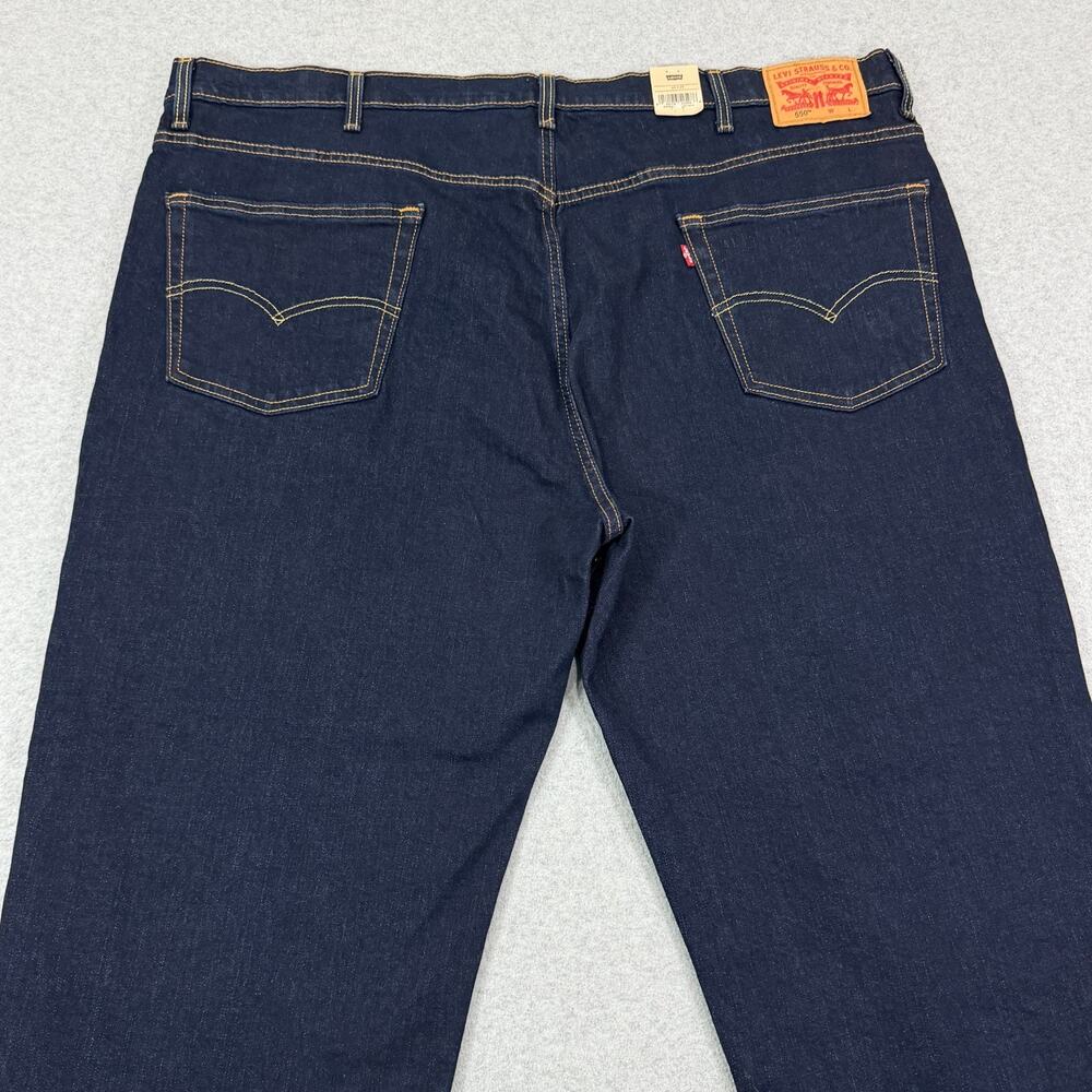 Levi's 550 Relaxed Fit Jeans Men's 48x29 Dark Wash Stretch Big & Tall NWT *READ* - Picture 10 of 16